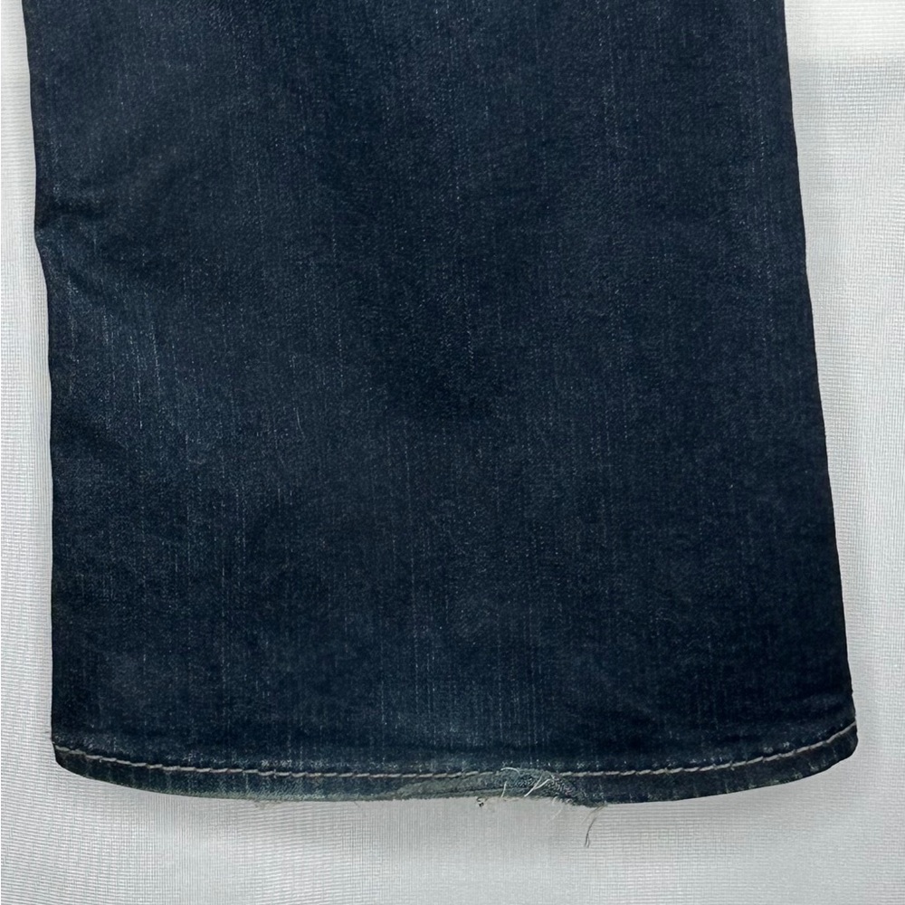 Silver Suki Jeans Dark Wash Mid Boot  Embellished Pockets Streetwear Y2K Sz 18 - Picture 6 of 8